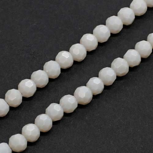 3mm crystal beads perfect grey — faceted for jewelry making and beadwork