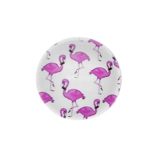 Glass Cabochon 20mm - Flamingos