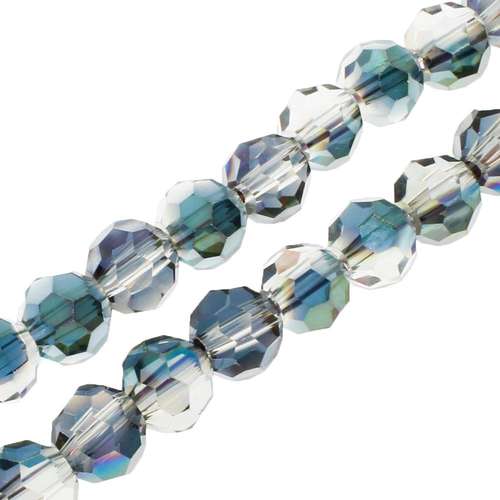 6mm crystal beads rainbow clear, pack of 72 — faceted for jewelry making and beadwork