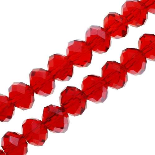 8mm crystal beads red shimmer, pack of 70 — faceted for jewelry making and beadwork