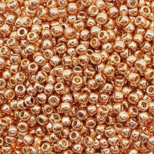 Toho Size 8 Seed Beads 10g - PF Gal. Rose Gold
