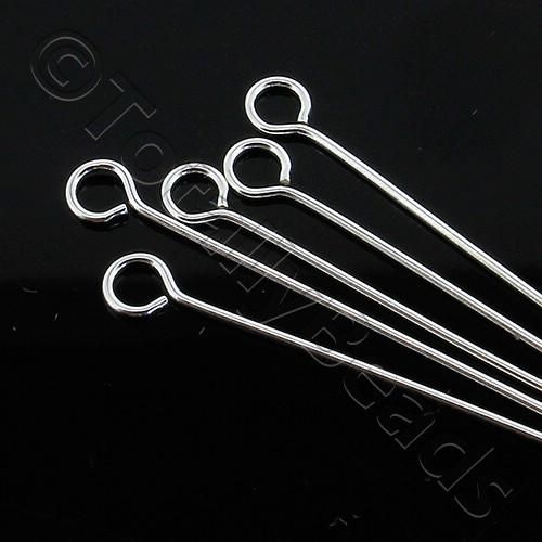 Sterling Silver - Eyepin 30mm 10pcs