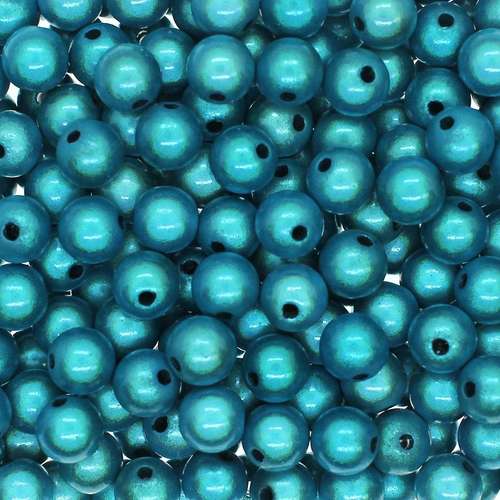 8mm Miracle acrylic round beads 8mm round turquoise 50pcs — pack of 50, reflective 3D-effect beads ideal for jewelry making, crafts, and…