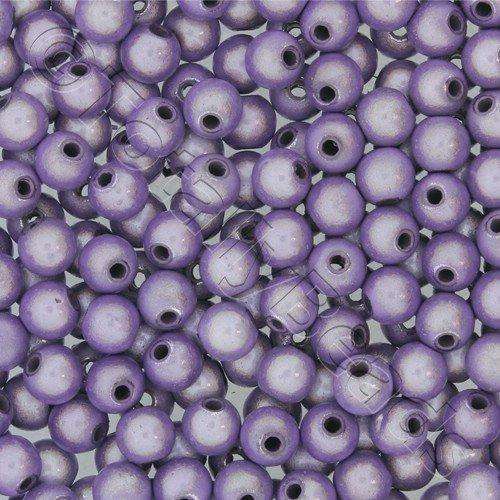 5mm Miracle acrylic round beads 5mm 80pcs round violet — pack of 80, reflective 3D-effect beads ideal for jewelry making, crafts, and dec…