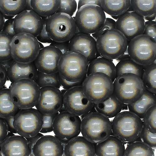 12mm Miracle acrylic round beads 12mm round grey 25pcs — pack of 25, reflective 3D-effect beads ideal for jewelry making, crafts, and dec…