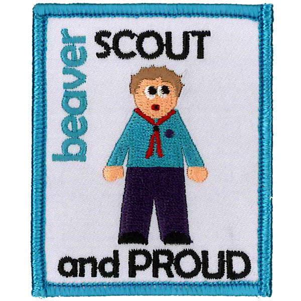 Scout and Proud Character Badge Beaver