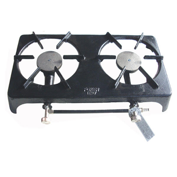 Heavy Duty Cast Iron Gas Burner Double