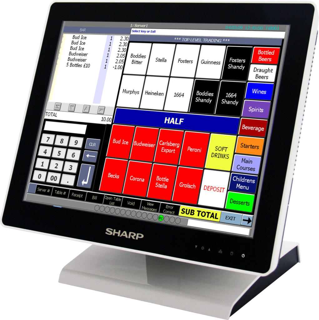 Sharp point of sale terminals