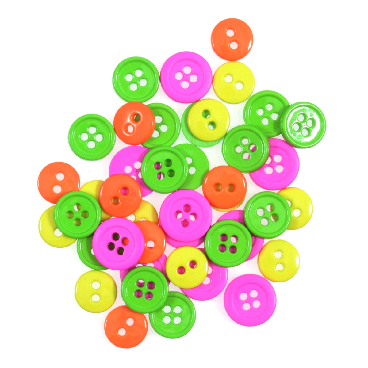 Neon Medium Craft Buttons B6406\58