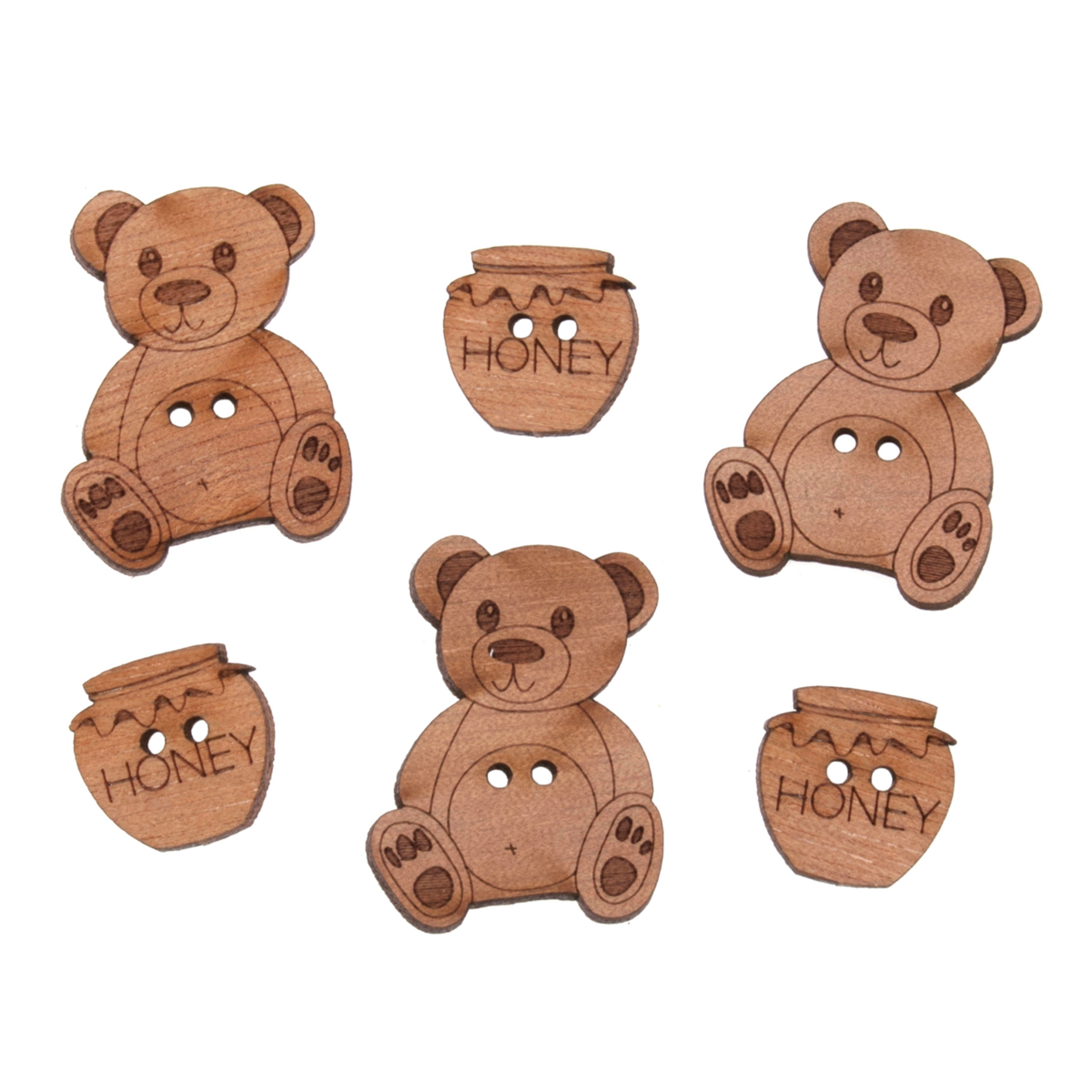 wooden teddy bears