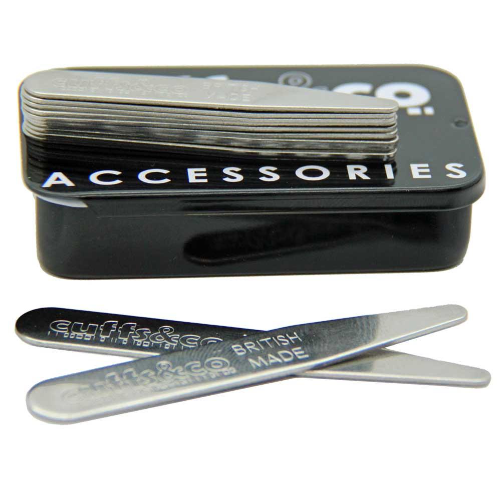 20 Piece Metal Collar Stiffener Set from Cuffs & Co