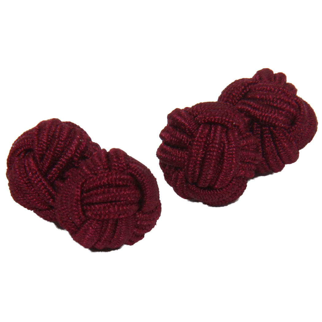 Chianti Silk Knot Cufflinks from Cuffs & Co