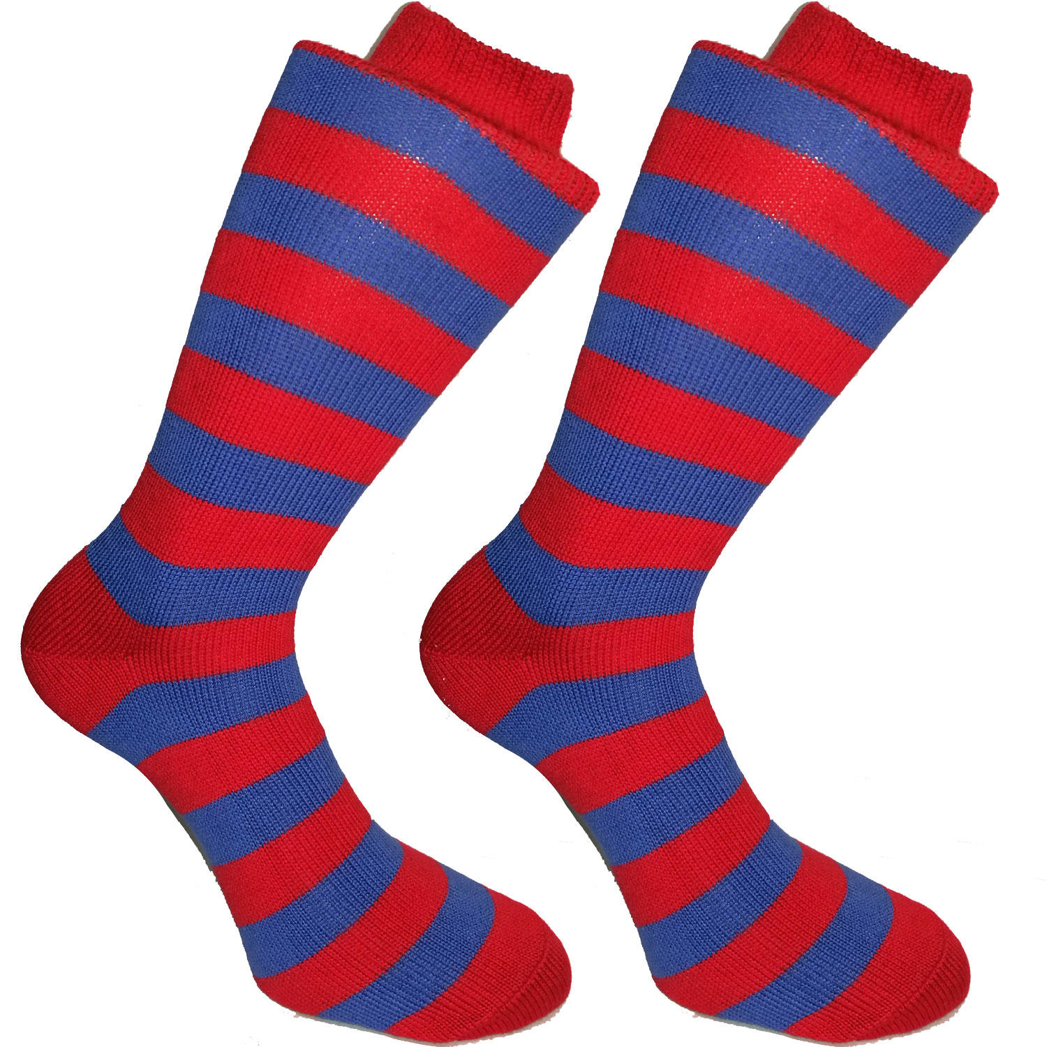 Red and Blue Stripy Socks | SOCK CLUB® from Cuffs & Co