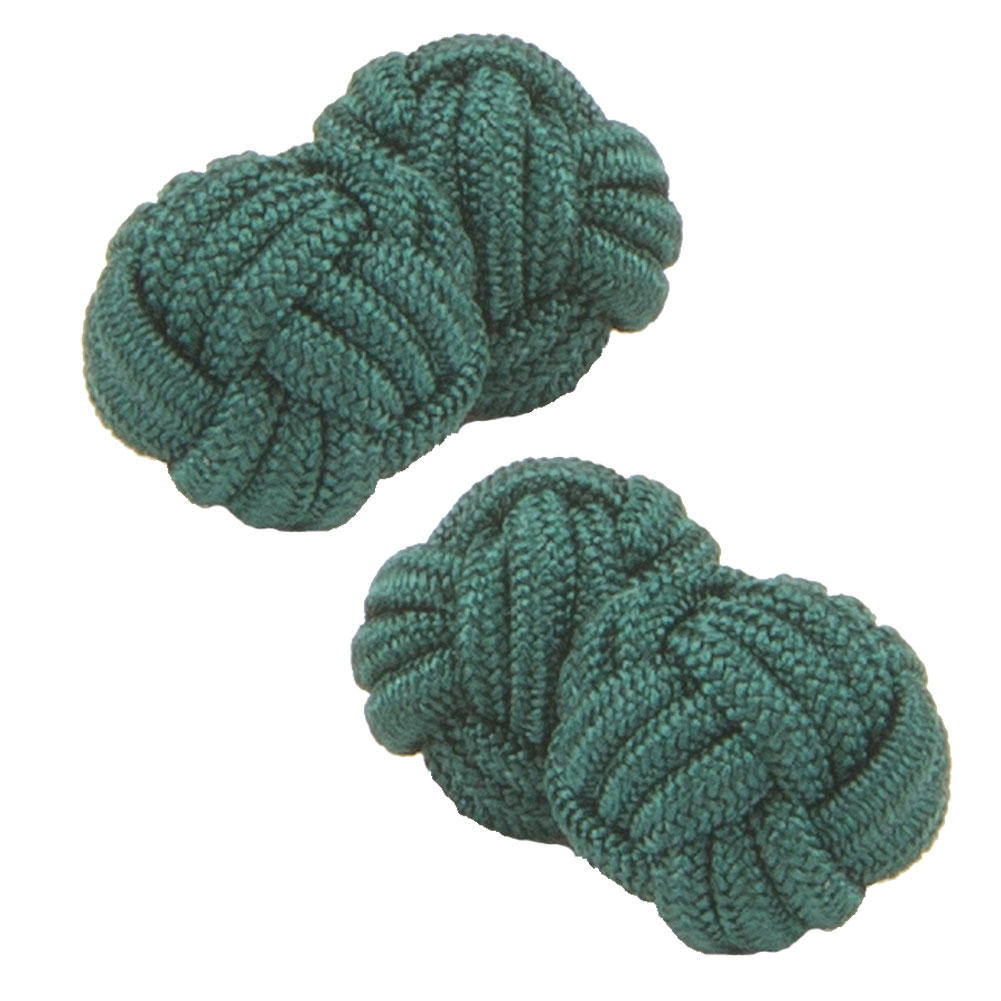 Green Knot Cufflinks from Cuffs & Co