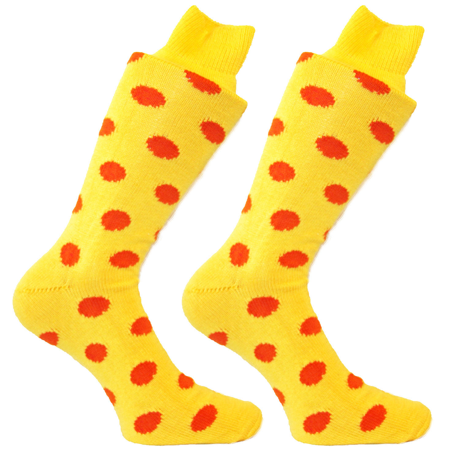 Yellow & Orange Spotty Socks | SOCK CLUB® from Cuffs & Co
