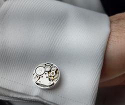 KICKSTARTER - British Made Watch Movement Steampunk Cufflinks