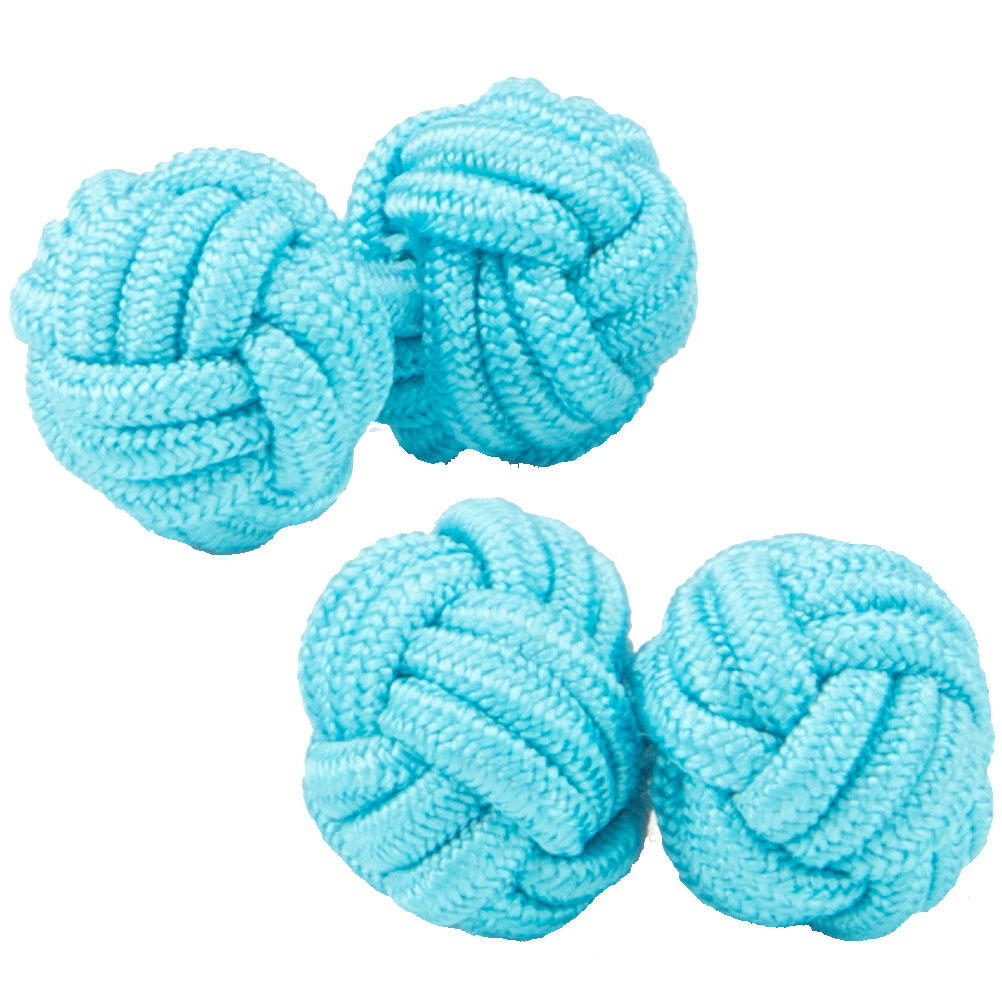 Turquoise Knot Cufflinks from Cuffs & Co