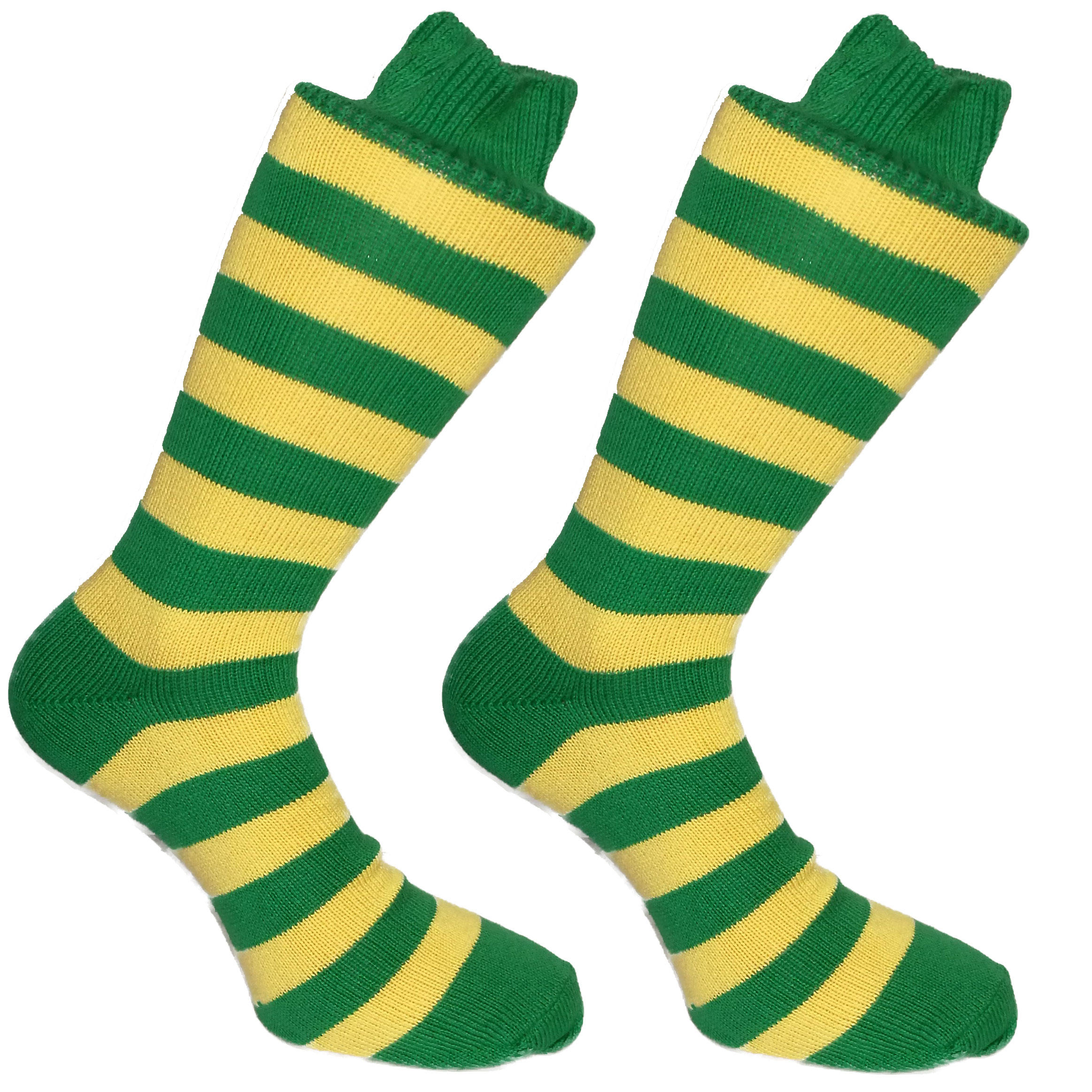 Green & Yellow Stripy Socks | SOCK CLUB® from Cuffs & Co