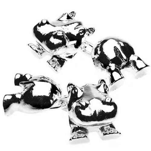 Hippo Chain Link Cufflinks from Cuffs & Co
