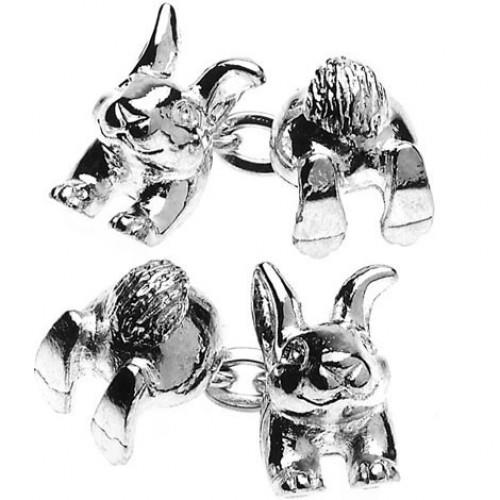 Rabbit Chain Link Cufflinks from Cuffs & Co