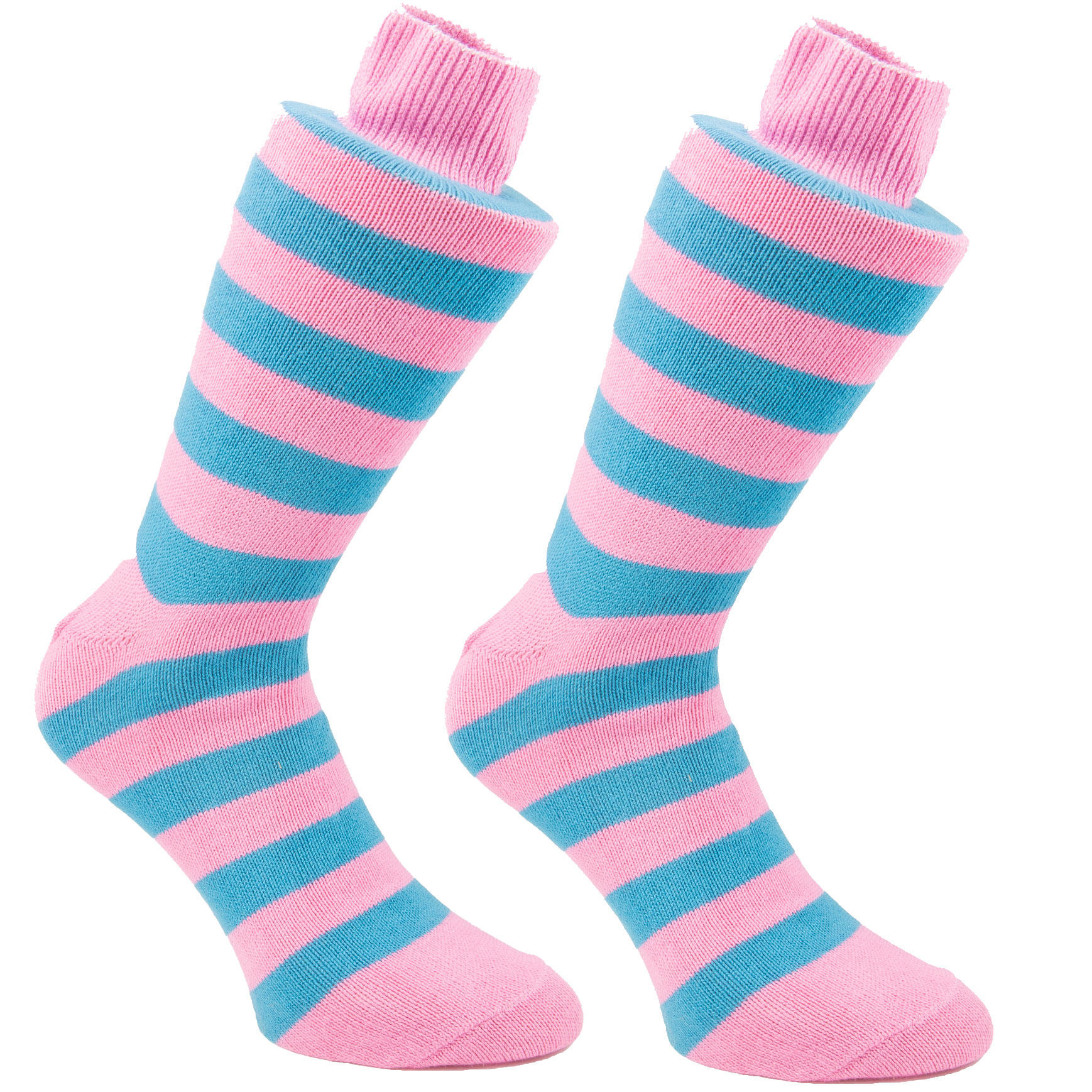 Blue & Pink Stripy Socks | SOCK CLUB® from Cuffs & Co