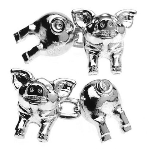 Pig Chain Link Cufflinks from Cuffs & Co