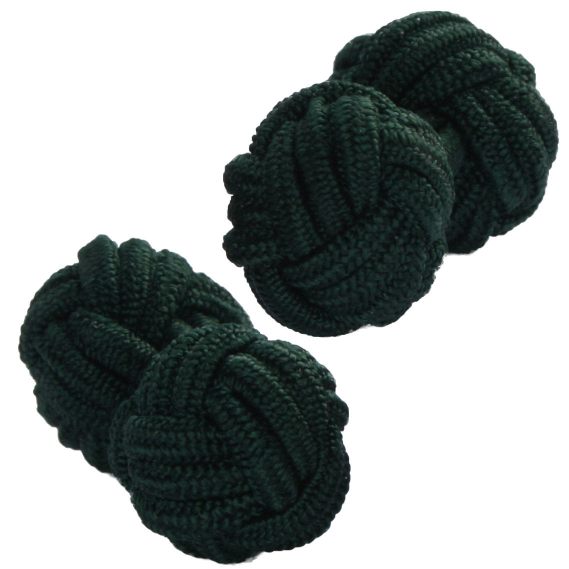 Hunter Green Knot Cufflinks from Cuffs & Co