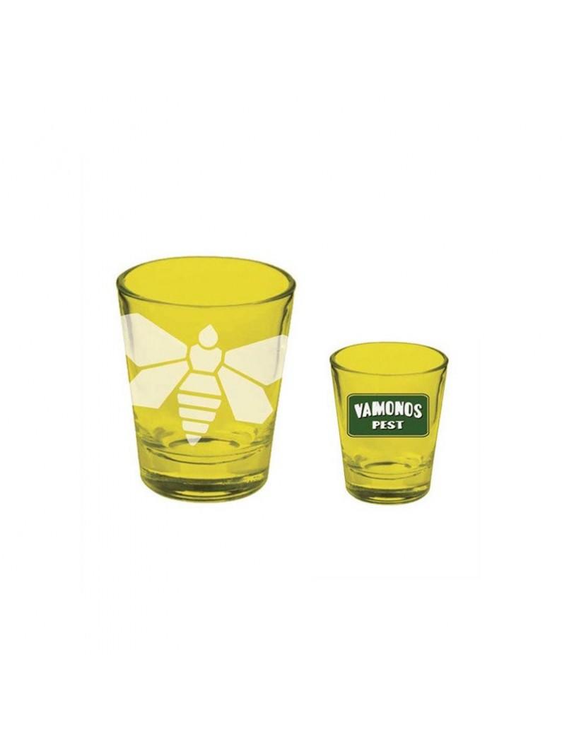 Breaking Bad Yellow Etched Moth Shotglass