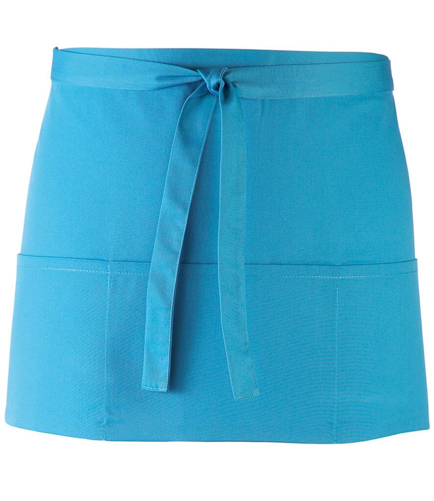 PR155 Short Bar Apron Turquoise