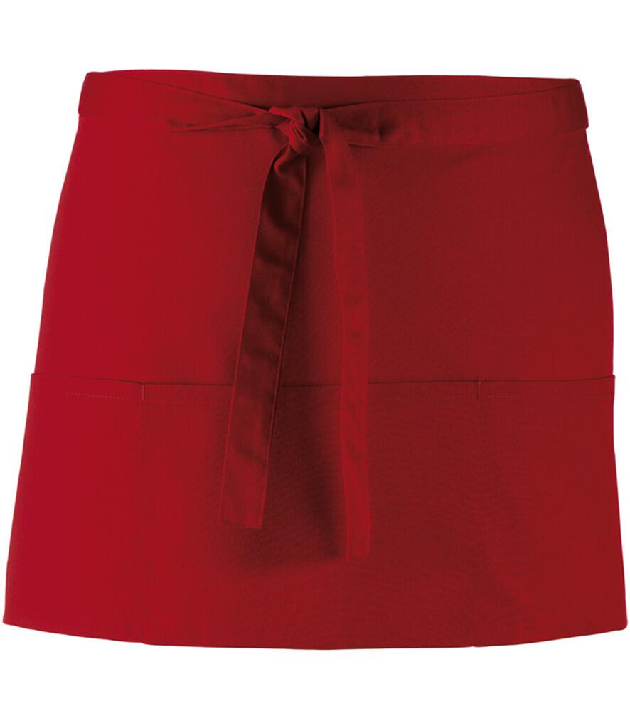 PR155 Short Bar Apron Burgundy