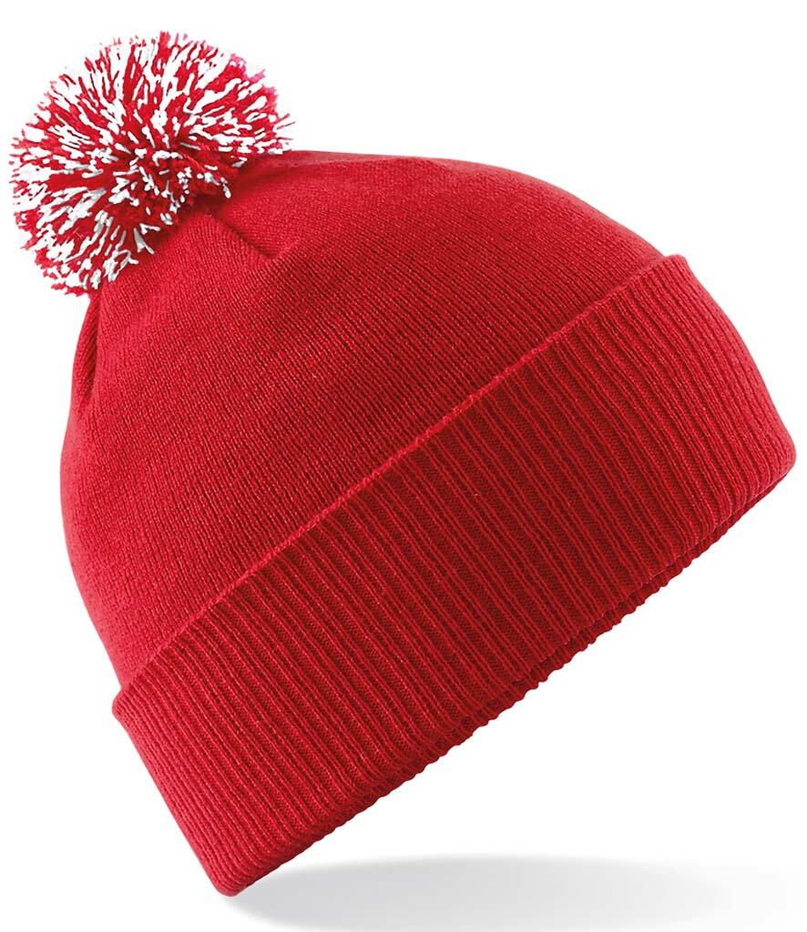 BB450 Slopes Ready Snowstar Beanie Classic Red / Off White