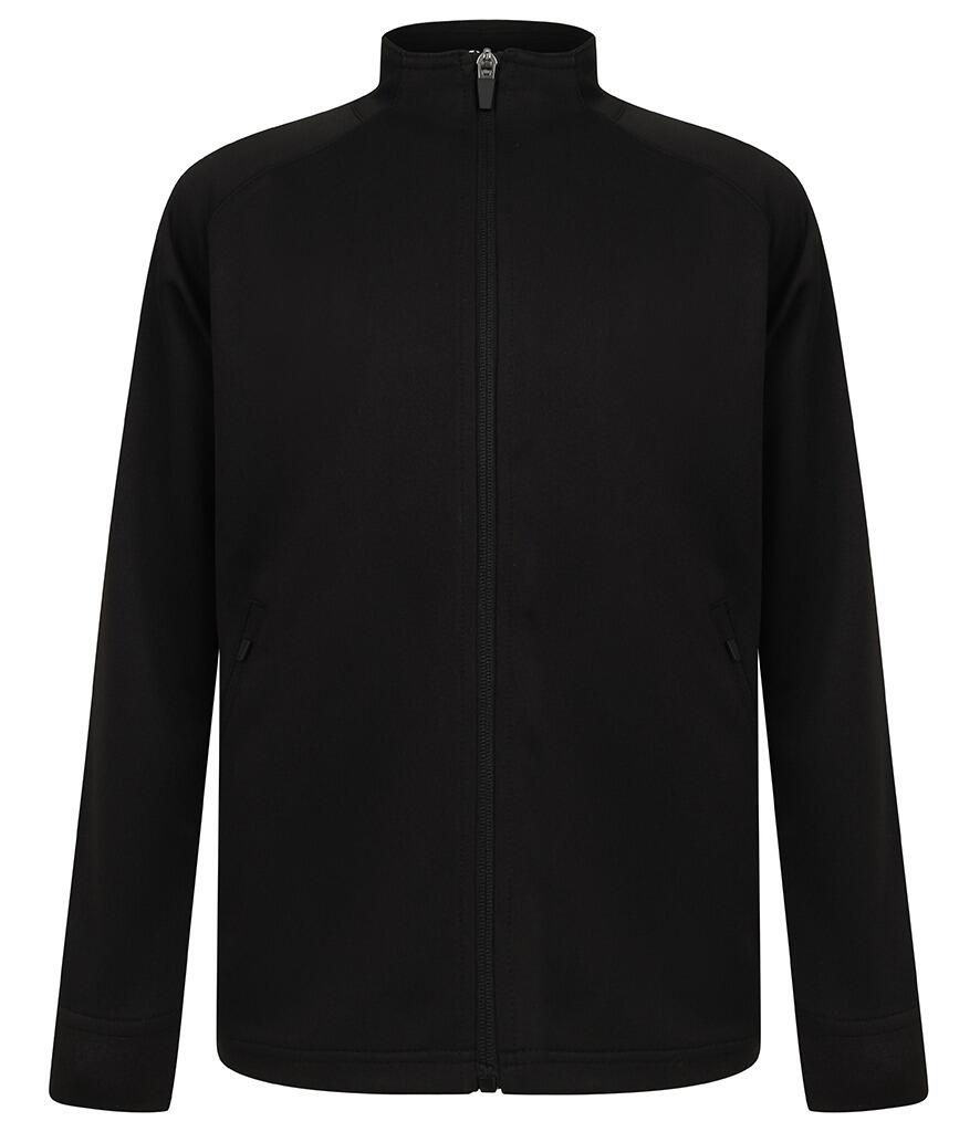 LV873 Kids Knitted Tracksuit Top Black / Black
