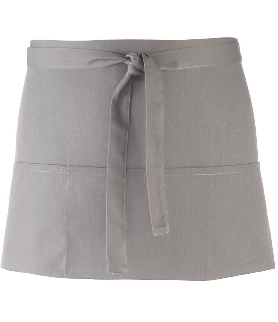 PR155 Short Bar Apron Silver