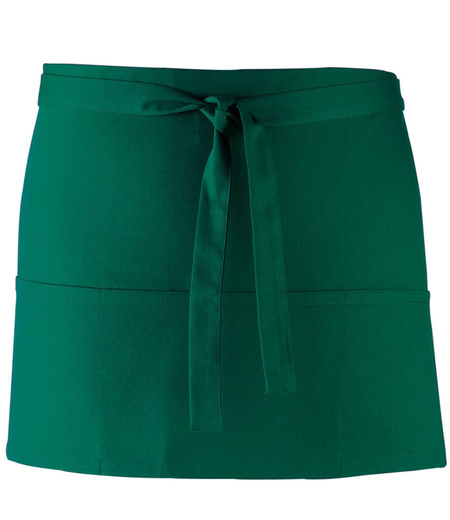 PR155 Short Bar Apron Bottle Green