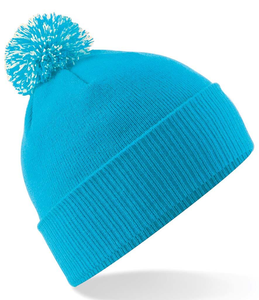 BB450 Slopes Ready Snowstar Beanie Surf Blue / Off White