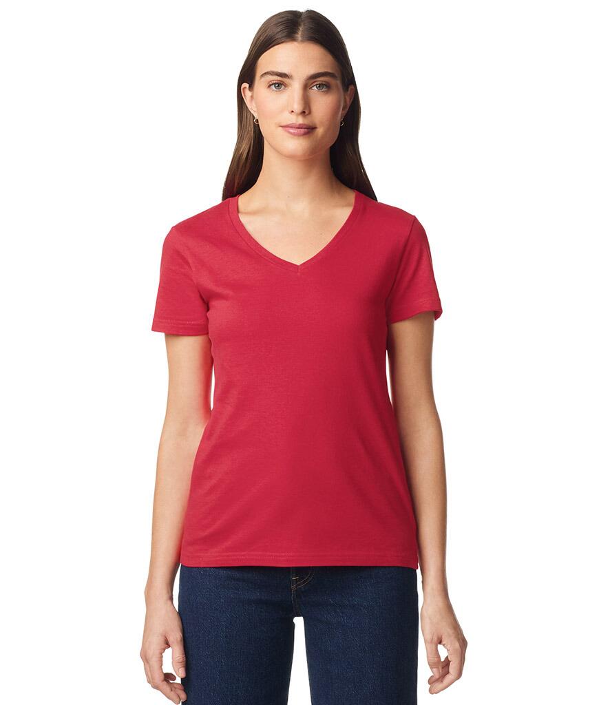 GD78 Ladyfit V-Neck Softstyle Short Sleeve T-Shirt