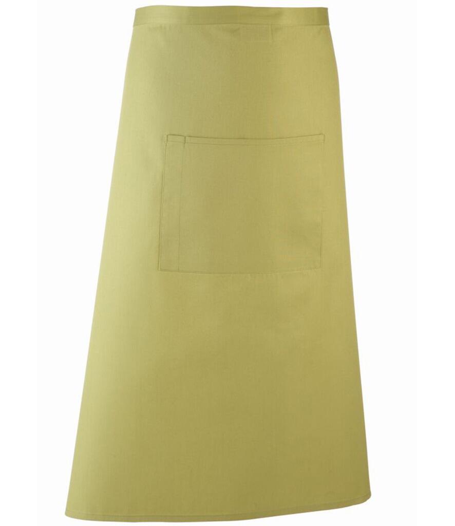 PR158 Mid-Length Apron with Centre Pocket Lime