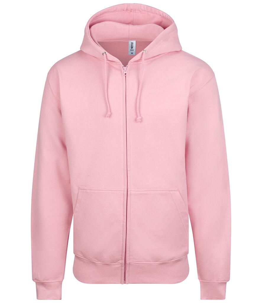JH050 zipped Hoodie Baby pink