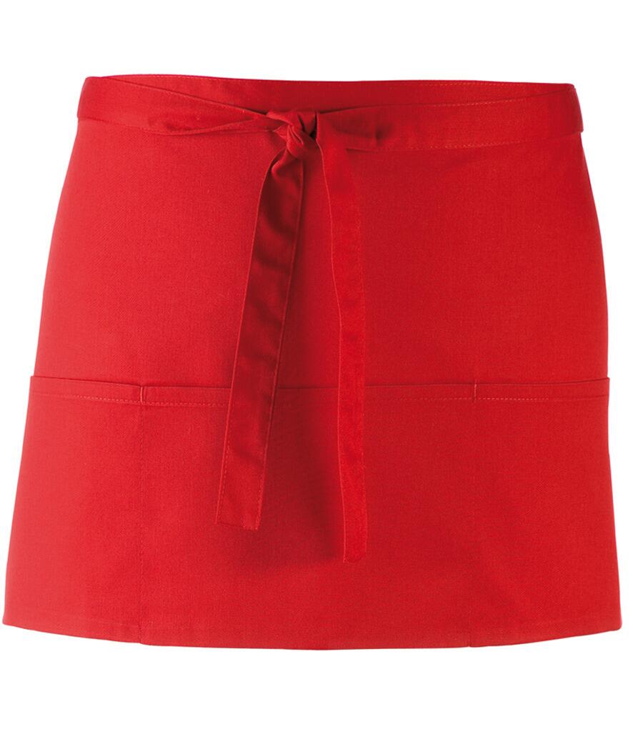 PR155 Short Bar Apron Red