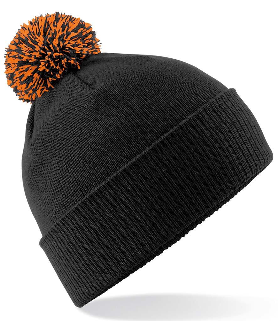 BB450 Slopes Ready Snowstar Beanie Black / Orange