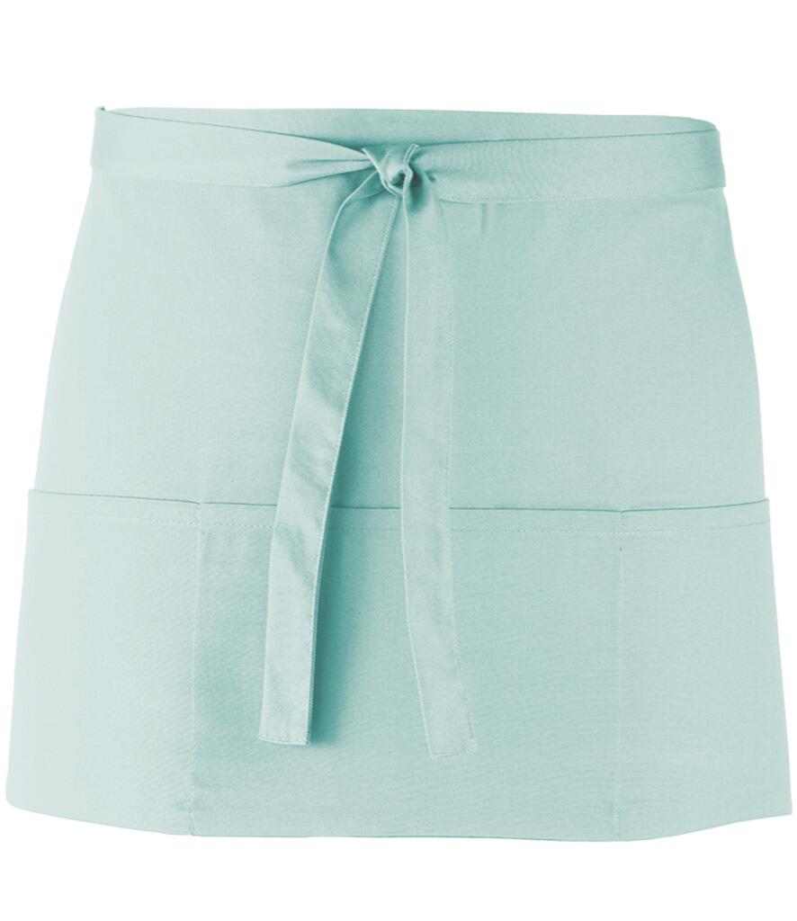 PR155 Short Bar Apron Aqua