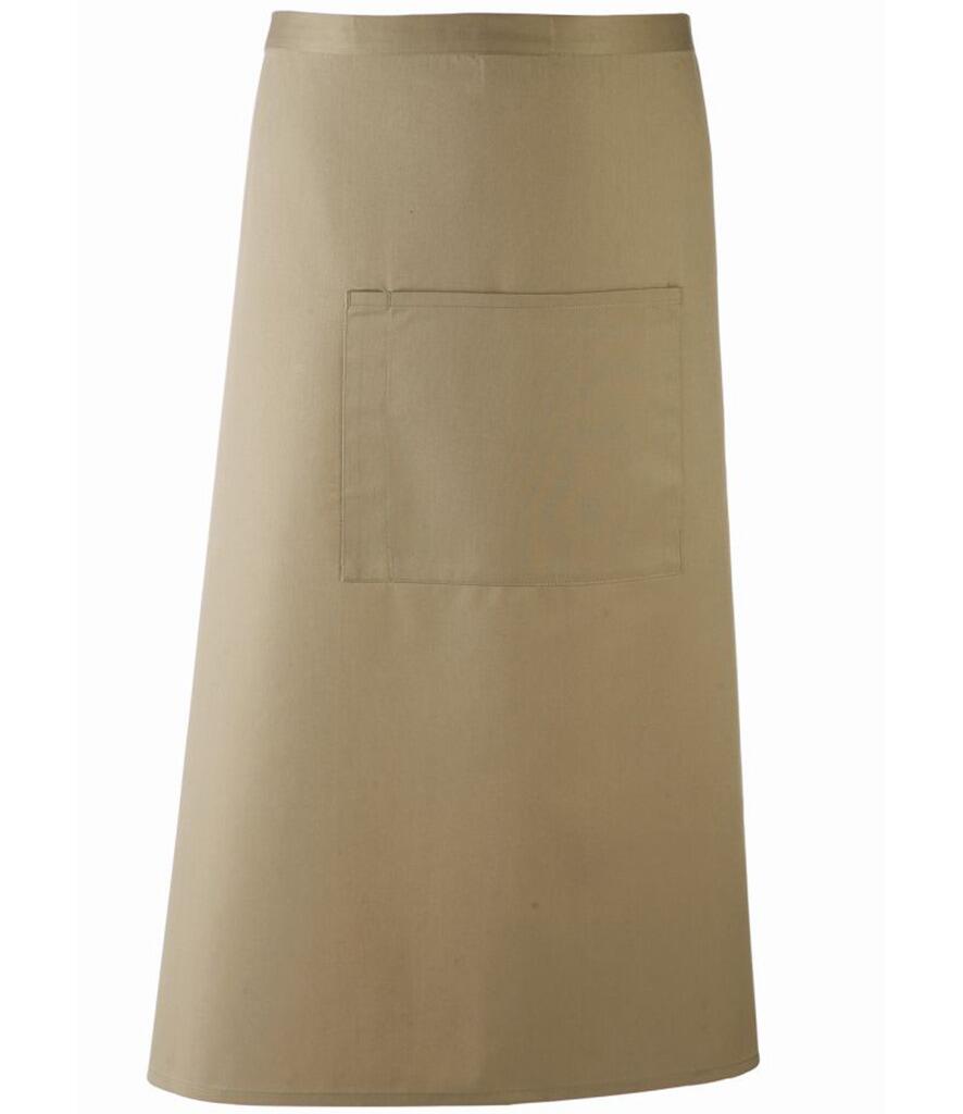 PR158 Mid-Length Apron with Centre Pocket Olive
