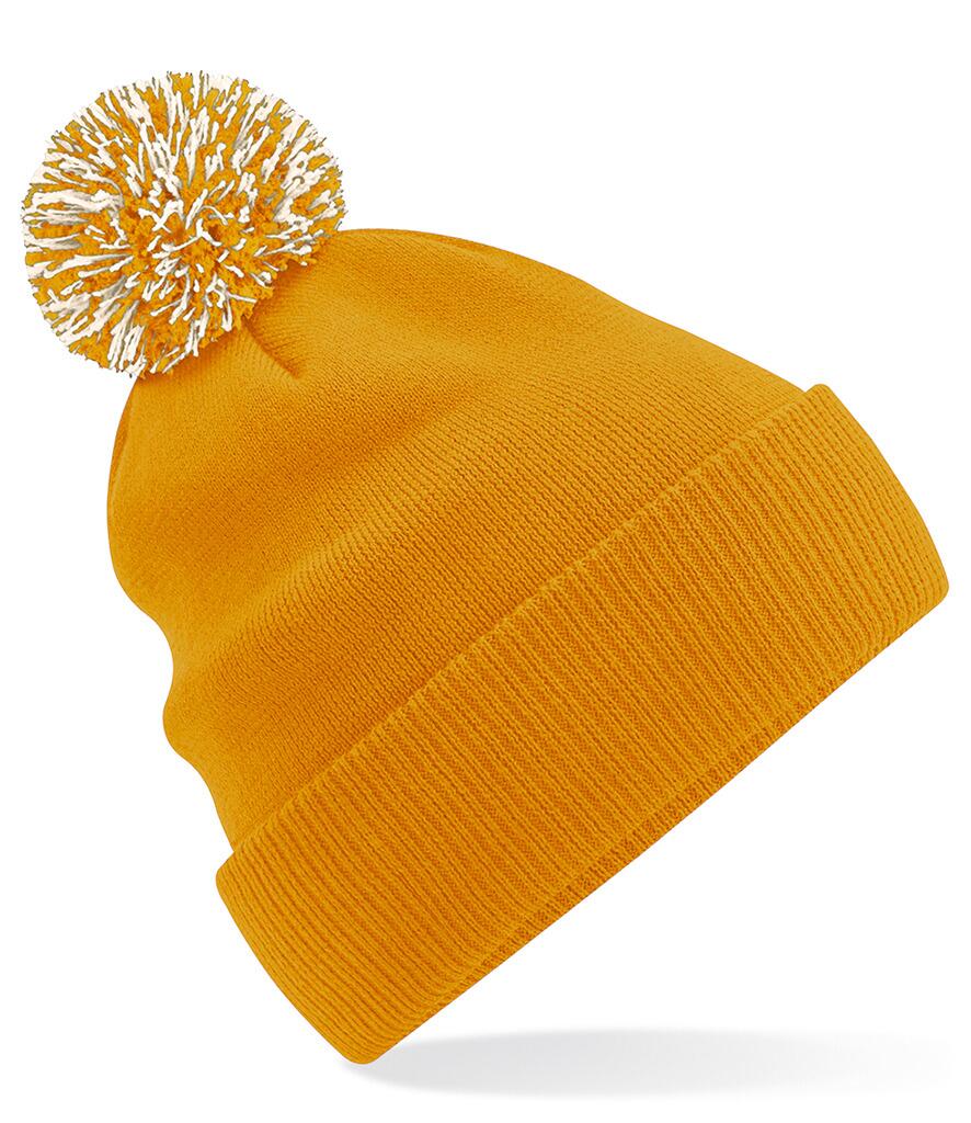 BB450 Slopes Ready Snowstar Beanie Mustard / Off White