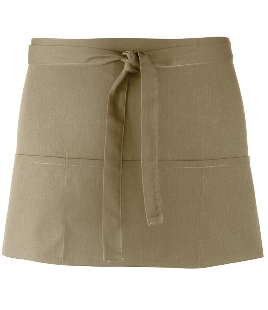 PR155 Short Bar Apron Olive Green