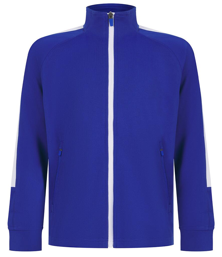 LV873 Kids Knitted Tracksuit Top Royal / White