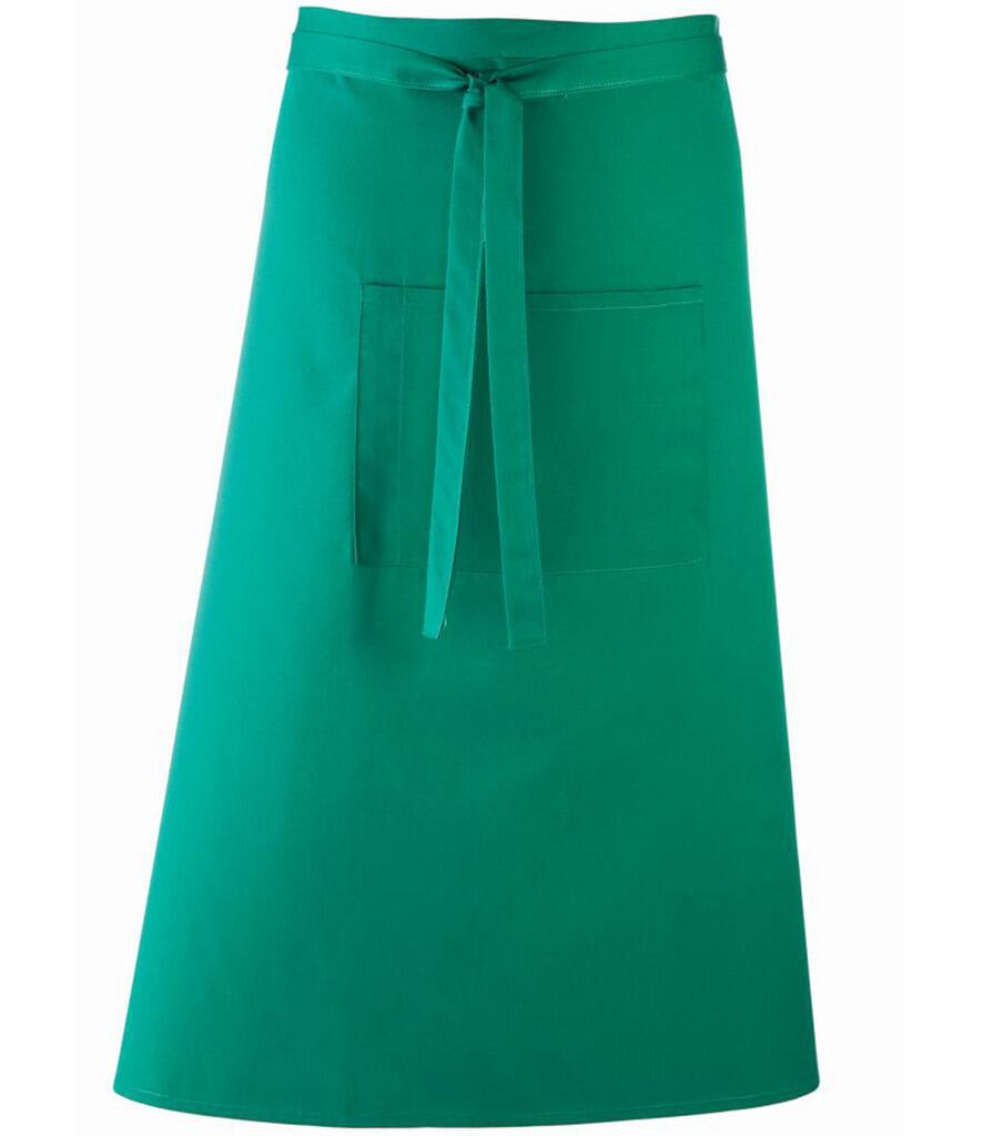 PR158 Mid-Length Apron with Centre Pocket Emerald
