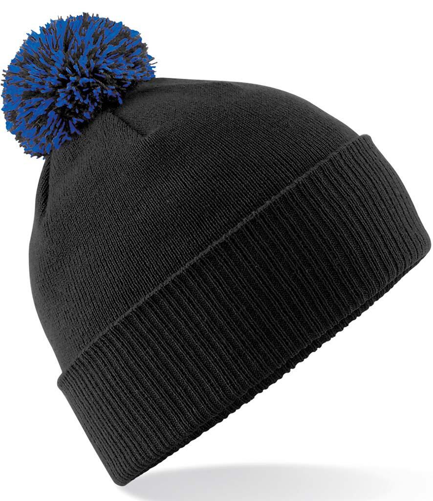 BB450 Slopes Ready Snowstar Beanie Black / Bright Royal