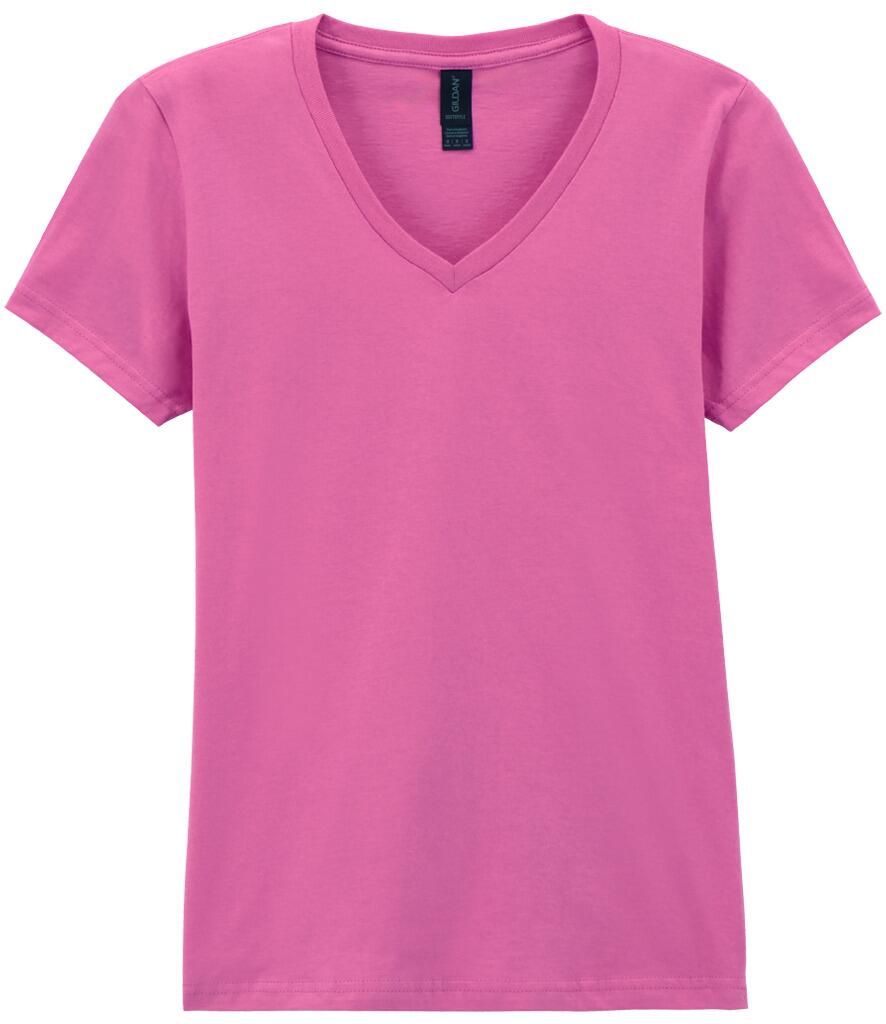 GD78 Ladyfit V-Neck Softstyle Short Sleeve T-Shirt Azelea
