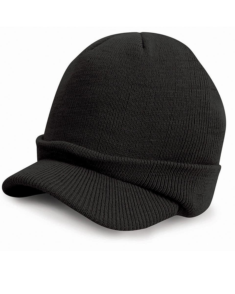 New Result Winter Essentials Esco Army Knitted Hat Heavyweight Peaked Beanie Cap