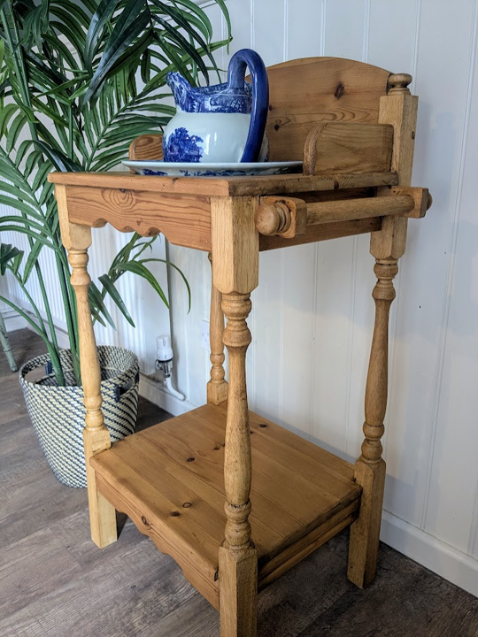 wooden wash stand